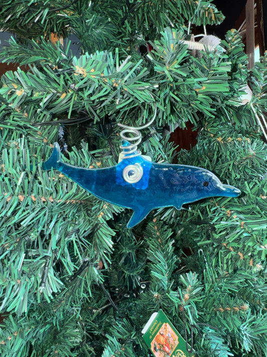 Signature Fused Glass Ornament