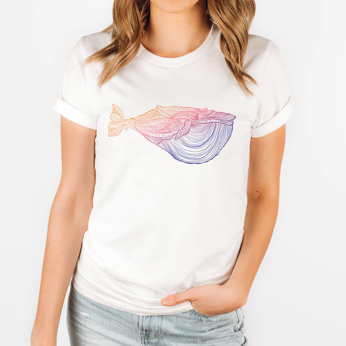 Octopus Ink Blue Whale Tee