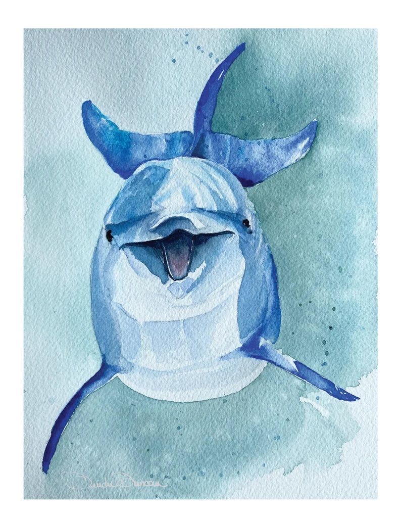 Happy Dolphin Card