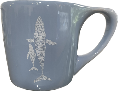 Whale Coffee Mug - Cornflower